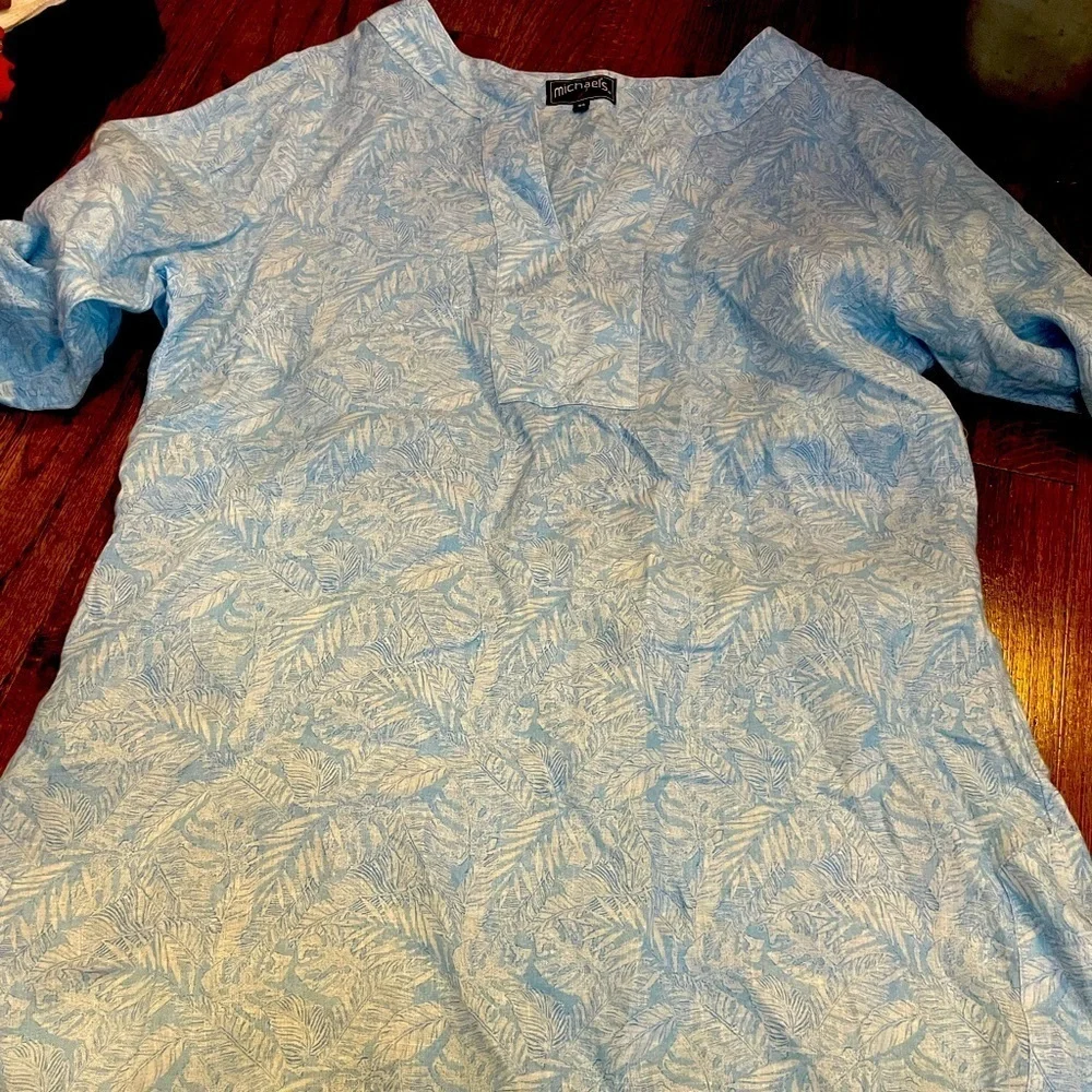Michaels linen coverup xs tunic dress